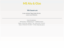 Tablet Screenshot of msalu-glas.de